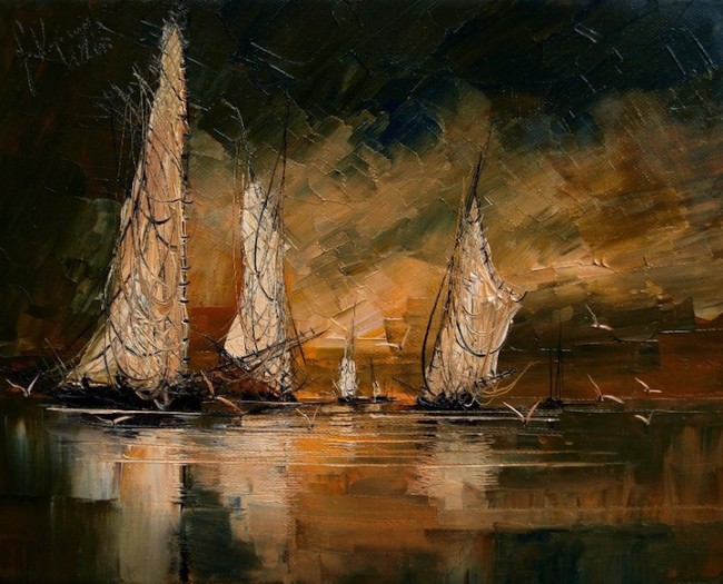 Oil Painting by Justyna Kopaniya justynakopaniamarinepaintings6 650x525 Oil Painting by Justyna Kopaniya
