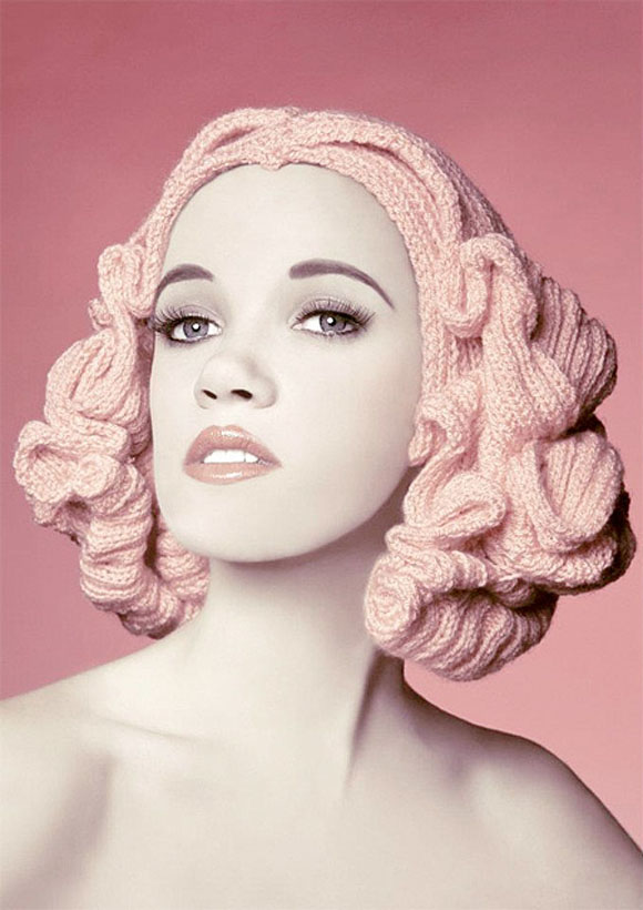 Knitted Wigs by Louise Walker knittedwigs02 Knitted Wigs by Louise Walker