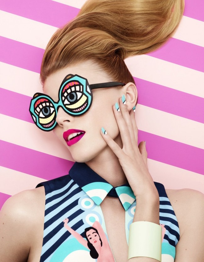 Pop Art Beauty maryna linchuk by lacey vogue japan beauty march 2013 02 650x835 Pop Art Beauty