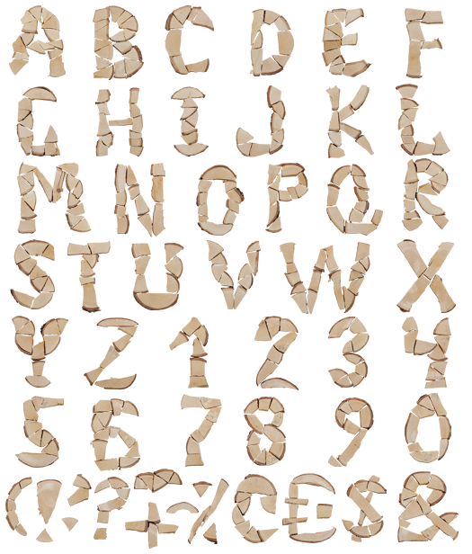 pieces of wood font alphabet How to spilt wood correctly? Wooden font