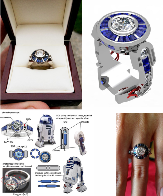 r2d2 The Most Untraditional Engagement Rings