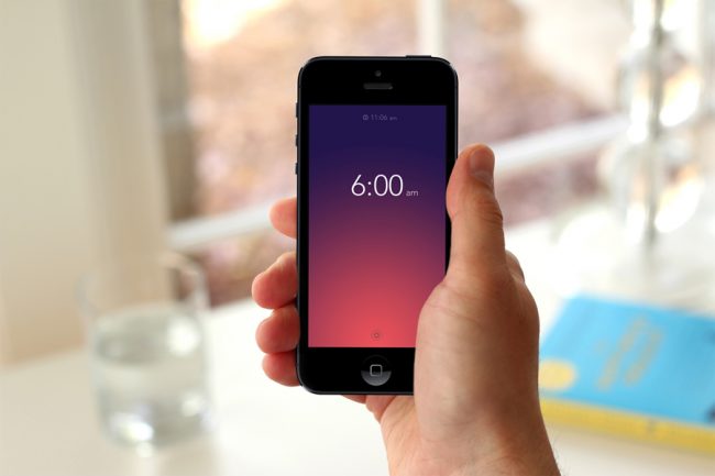 rise alarm clock app large 650x433 Rise...minimalist alarm clock app