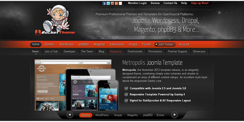 Top 15 Places Where to Get Best Joomla Themes rockettheme joomla templates Top 15 Places Where to Get Best Joomla Themes