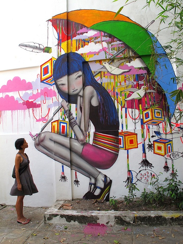 streetartists vs murals 01 Streetartist Seth: Murals around the World with local city Dwellers