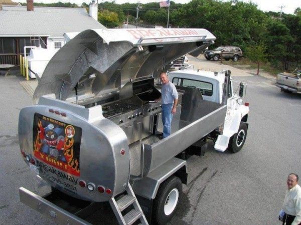 tanker grill Oil Truck Turned into a Massive, Rolling Barbecue Grill