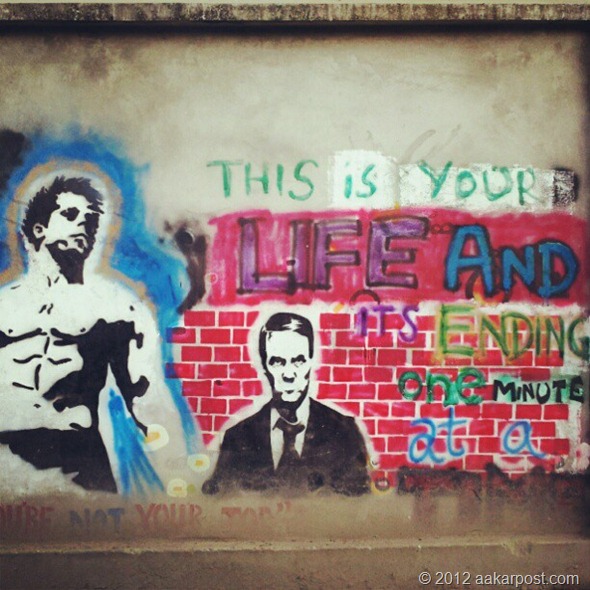 this is your life thumb7 Kathmandu Street Art – The Graffiti Chapter