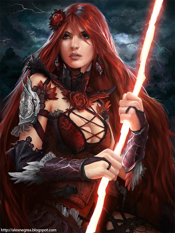 thunder queen copy12 copy by alexnegrea600 800 Digital Art by Alex Negrea