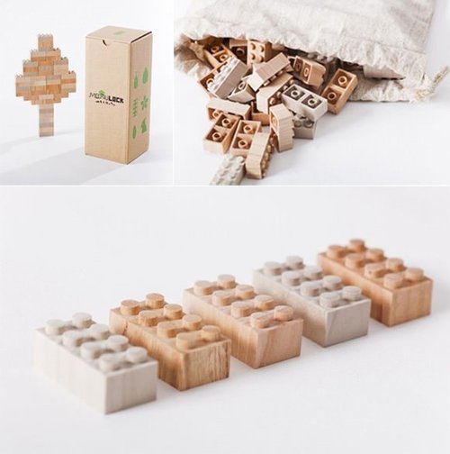 tumblr mglarczfap1qiqf01o1 500 Mokurokku Wooden Lego Blocks