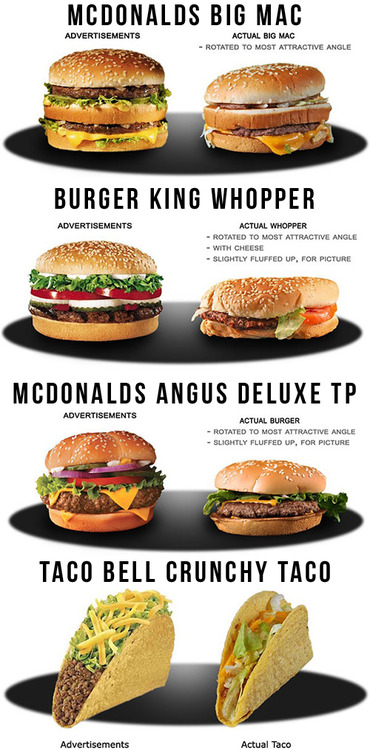 tumblr mh5embFDVJ1qiqf01o1 500 Fast food advertising vs. reality