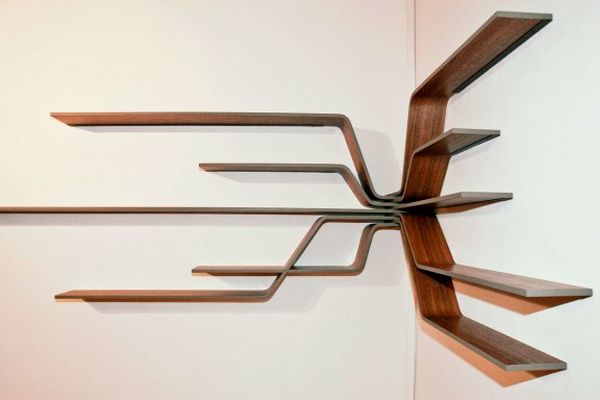 ‘Flatmates’ wall shelf replicates an elaborate wooden hanging spider ‘Flatmates’ wall shelf from OUCH Design Studio founder Maxime Poulet ‘Flatmates’ wall shelf replicates an elaborate wooden hanging spider