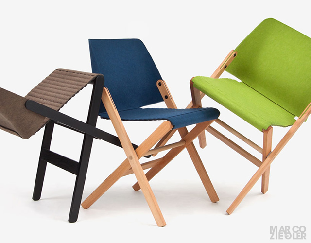 Turtle folding chair by Marco Ziegler 1o47 Turtle folding chair by Marco Ziegler