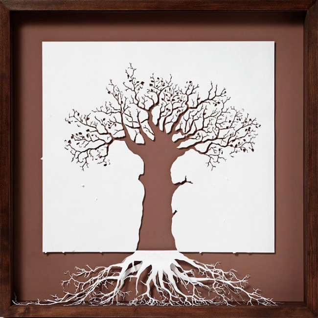 Mind Blowing Sculptures Cut from a Single Piece of Paper 20+ Sculptures Cut from a Single Piece of Paper 03GenCept 650x650 Mind Blowing Sculptures Cut from a Single Piece of Paper