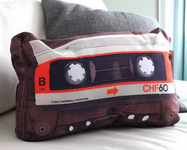 Cassette Tape Retro Pillow by DCI 294785640745141939 a00e86c9eb2d11 Cassette Tape Retro Pillow by DCI