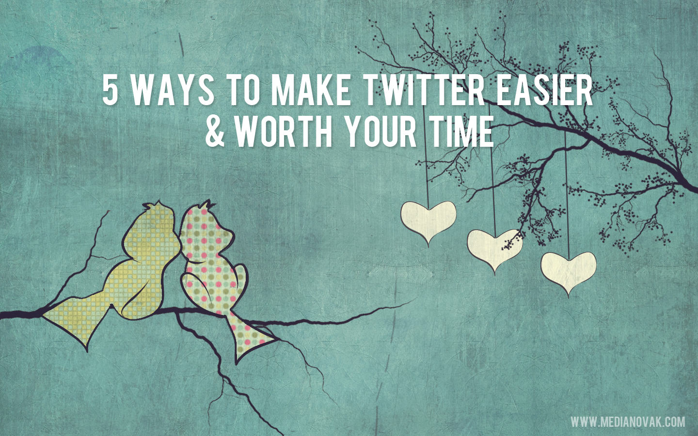 5 Ways to Make Twitter Easier & Worth Your Time @medianovak 5 ways to make twitter easier1 5 Ways to Make Twitter Easier & Worth Your Time @medianovak