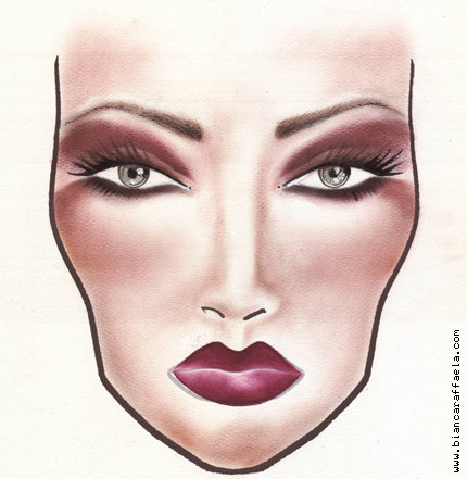 Bianca Raffaela makeup concept 08 Makeup Concepts   Face Charts Nr. 8 and 9