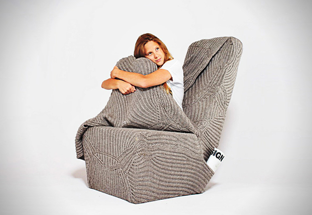  Autumn/Winter. A chair with an integrated blanket