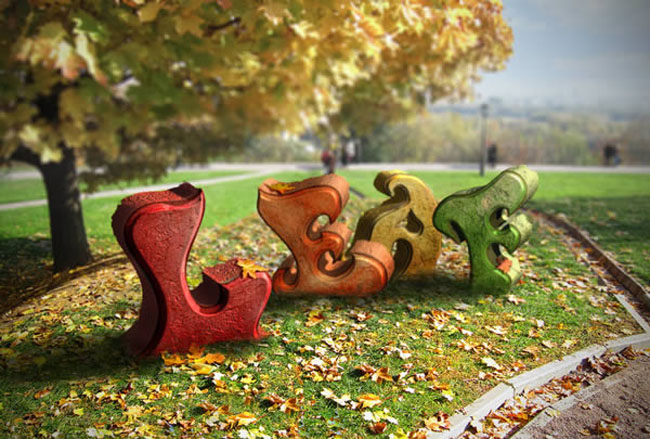 15 Impressive Photoshop Text Effect Tutorials Create an Autumn Themed 3D Text Effect With Photoshop 15 Impressive Photoshop Text Effect Tutorials