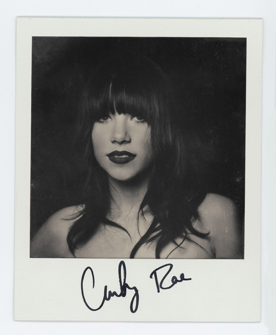 Celebrity Polaroid Portraits at MTV EMA 2012 EMA Polaroids Carly Rae Celebrity Polaroid Portraits at MTV EMA 2012