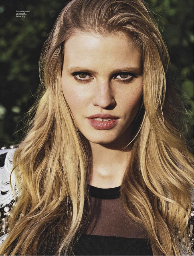 LaraStoneAngeloPennettaVoue03 Lara Stone Covers Vogue Australia March 2013