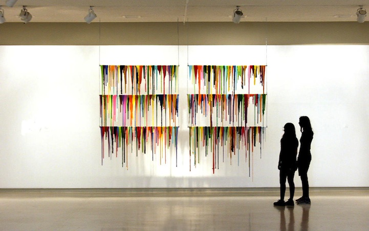 MalanieRothschild1 Dried Up Paint Spills Suspended in Mid Air