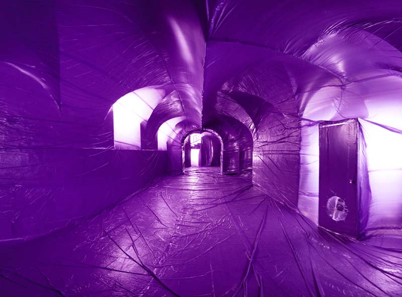 Penique Productions Penique Productions Inflated colored balloons in structures collabcubed Penique Productions