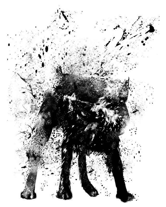 Wet Dog Custom Tee Design Wet Dog t shirt design by soltib