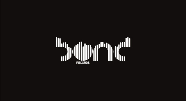 Bond Records logo and identity design, by Utopia bond records electronic music records label logo design black UTOPIA Bond Records logo and identity design, by Utopia
