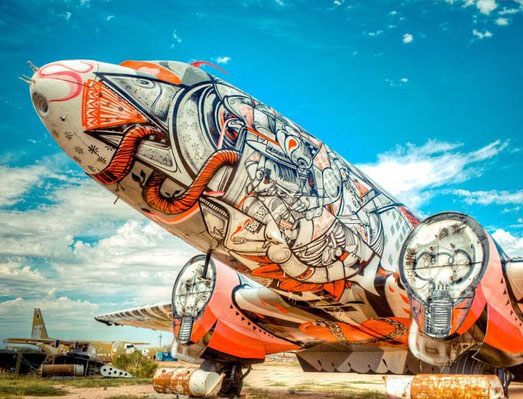 boneyard project 11 Scrapped Aircraft As Canvas For Art