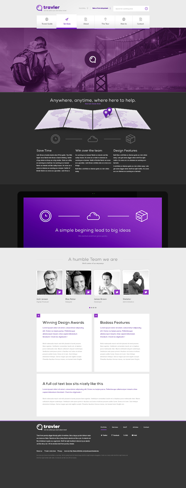 FREE PSD Website Templates dzinewatch1 FREE PSD Website Templates
