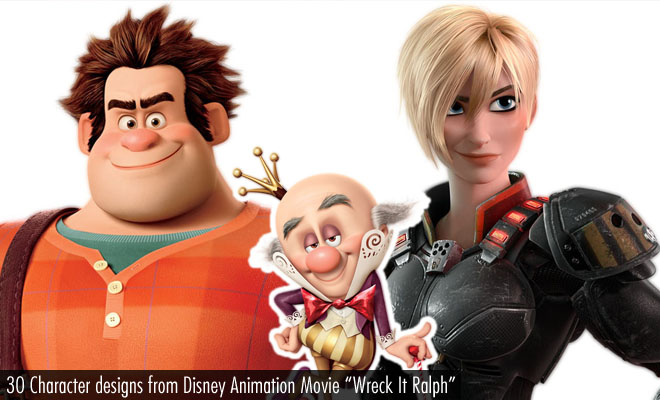 f35 30 Character designs from Disney Animation Movie Wreck It Ralph