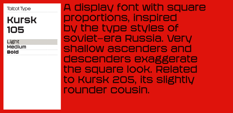 Kursk 105 Font Family hft000 kursk 105.pr3 Kursk 105 Font Family