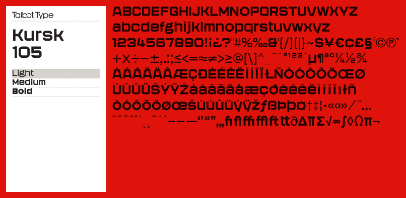 Kursk 105 Font Family hft000 kursk 105.pr7 Kursk 105 Font Family