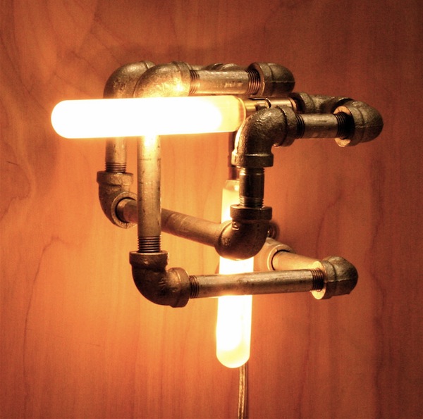 light 1 mesharch2 Industrial Knot Pipe Light Fixture
