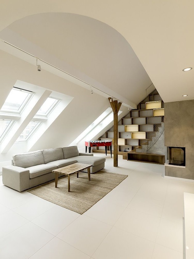 Organic Shaped Loft in Prague Organic Shaped Loft in Prague