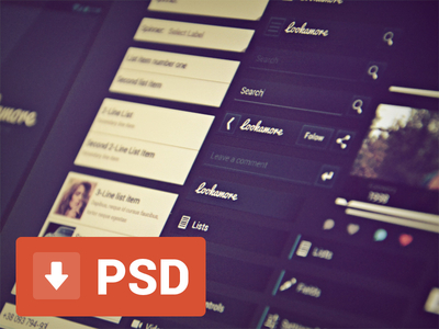 35 Time Saving PSD Freebies #6 lookamore dribbble 1x11 35 Time Saving PSD Freebies #6