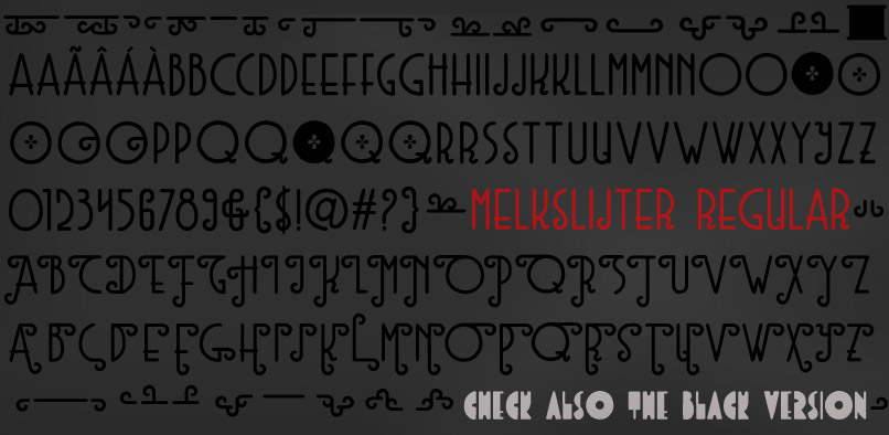 Melkslijter Font melkslijterposter10 Melkslijter Font