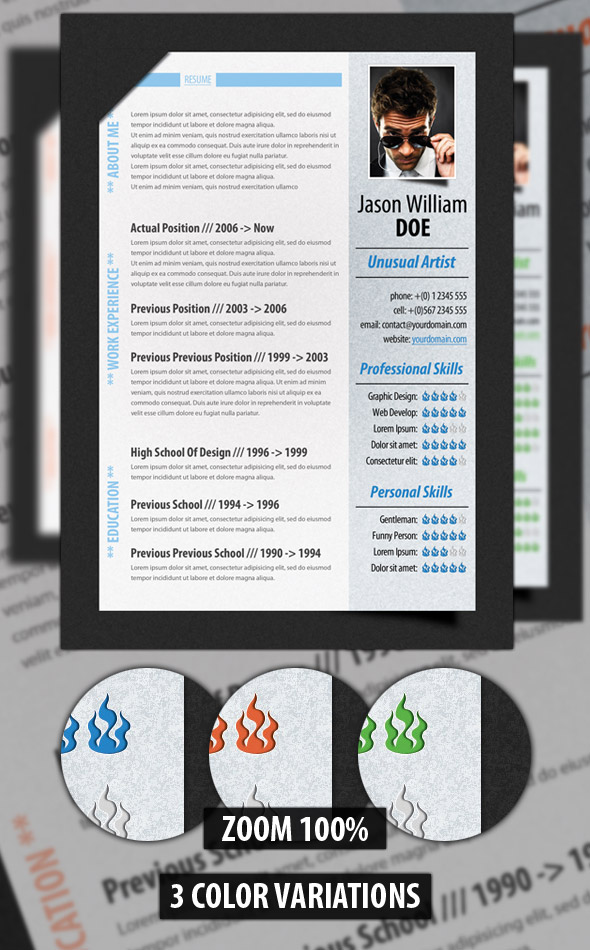 A List of Popular Modern Resume Templates modern resume template1 A List of Popular Modern Resume Templates