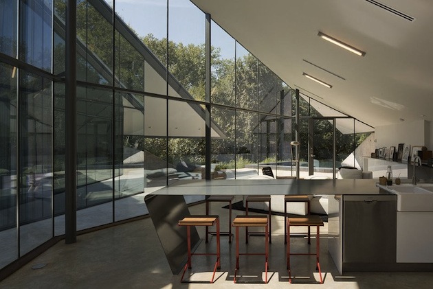  Contemporary Colorado River Pit House In Nature