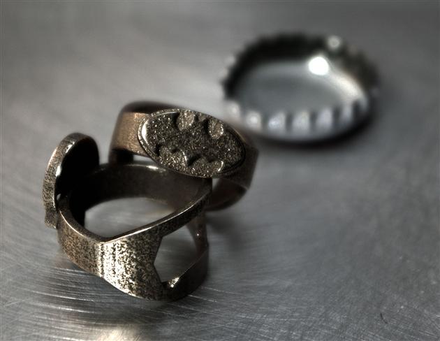 Comic Book Bottle Opener Rings ring Comic Book Bottle Opener Rings