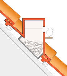  Birdhouse RoofTile, helps turn your roof into a birdhouse