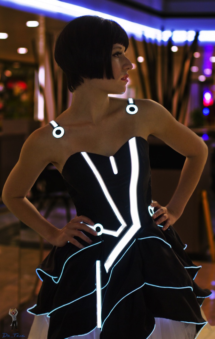 Futuristic Tron Inspired Prom Dress Futuristic Tron Inspired Prom Dress