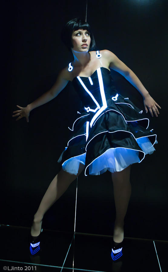 Futuristic Tron Inspired Prom Dress Futuristic Tron Inspired Prom Dress