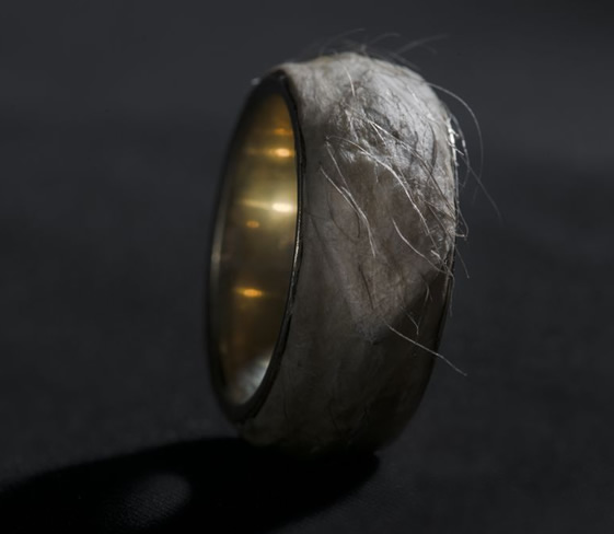Designer takes fashion to its limits with ring made from his own leather Designer takes fashion to its limits with ring made from his own leather