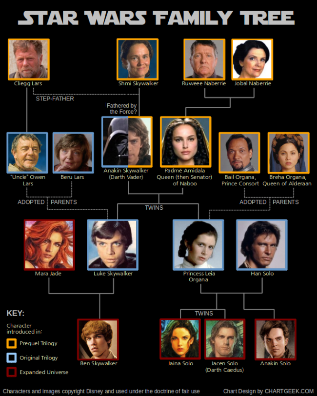 star wars family tree 650x812 Star Wars Family Tree