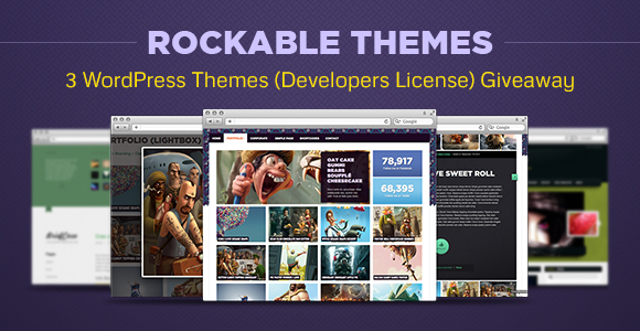 thumbnail RockableThemes Giveaway : Win 3 Premium WordPress Themes