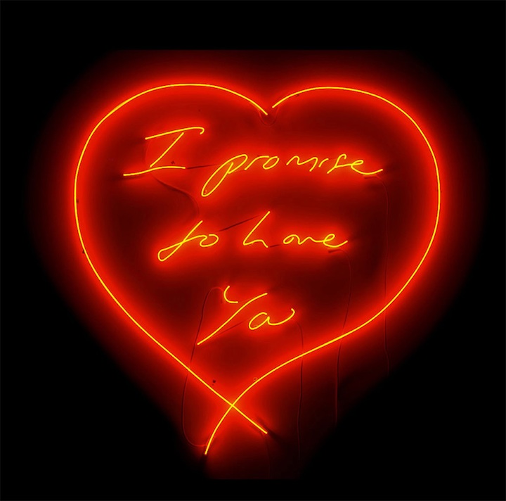 tracey emin 01 Neon Love Messages Animate in Times Square