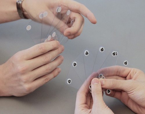 tumblr mhgjsyLc901qiqf01o1 500 Transparent Playing Cards by Muji