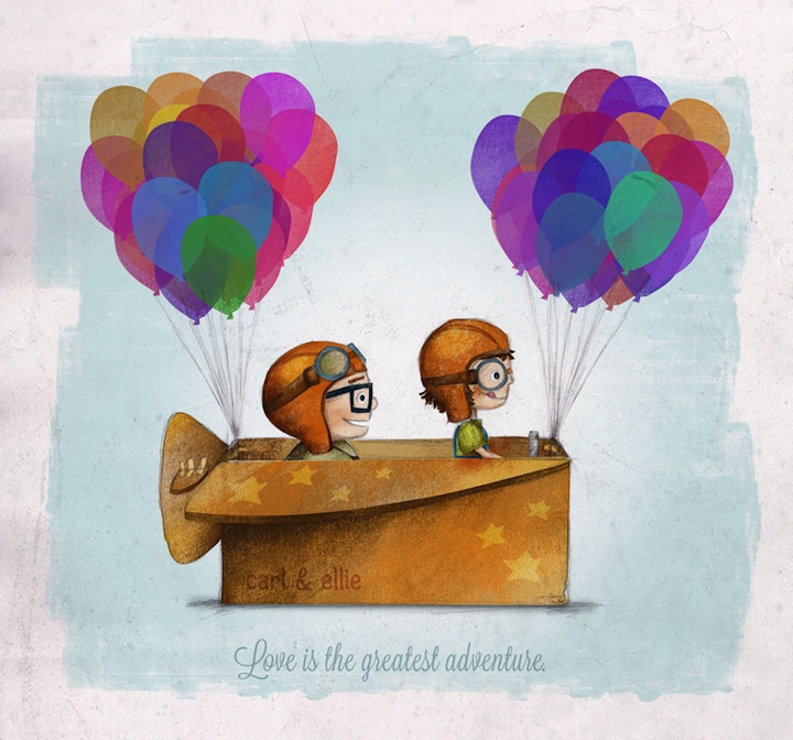 up2 Charming Pixar Up Inspired Fan Art