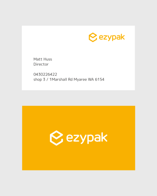 vizitinesPaprastos Ezypak Branding Project, designed by Utopia