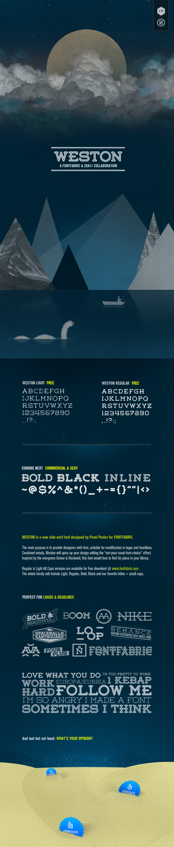  WESTON FREE FONT